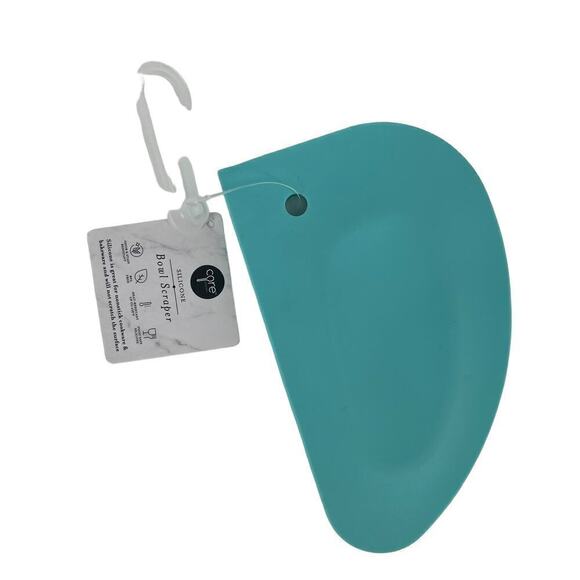 Core Kitchen Silicone Bowl Scraper Teal Turquoise BPA Free - Picture 2 of 2
